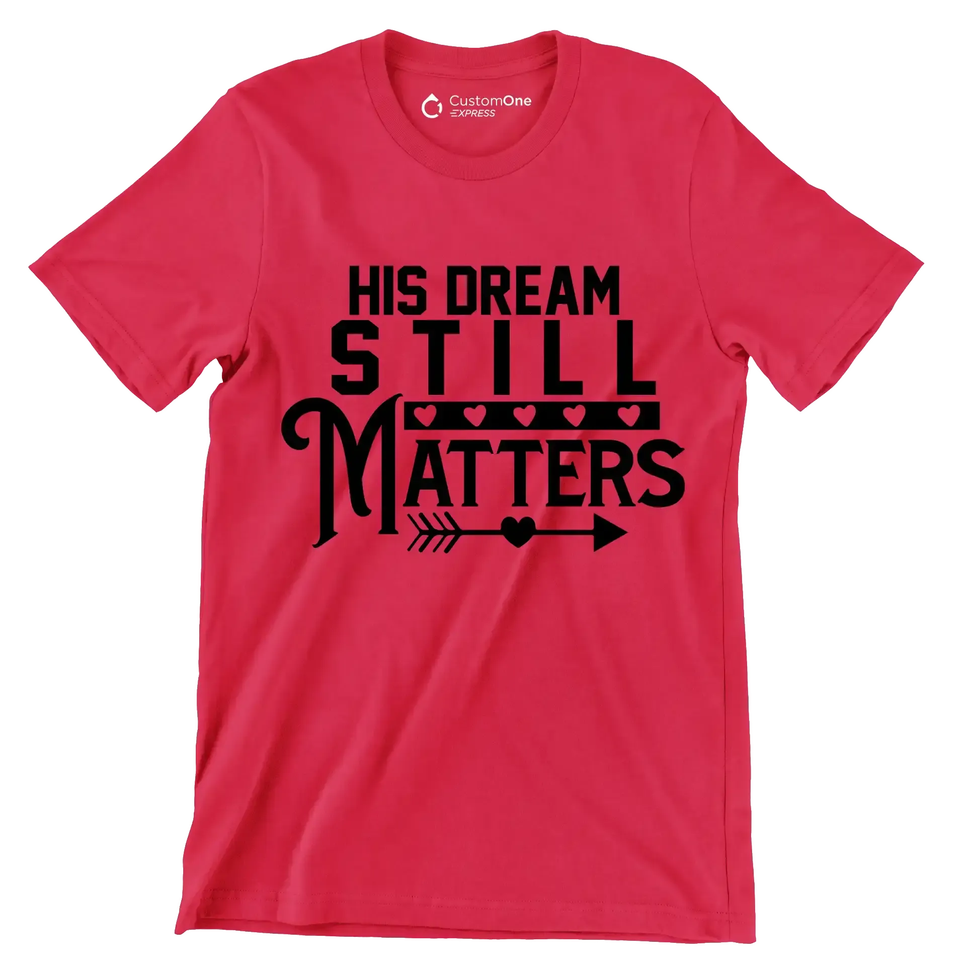 His dream still matters - Martin Luther King T-Shirt-Red-S-Custom One Express