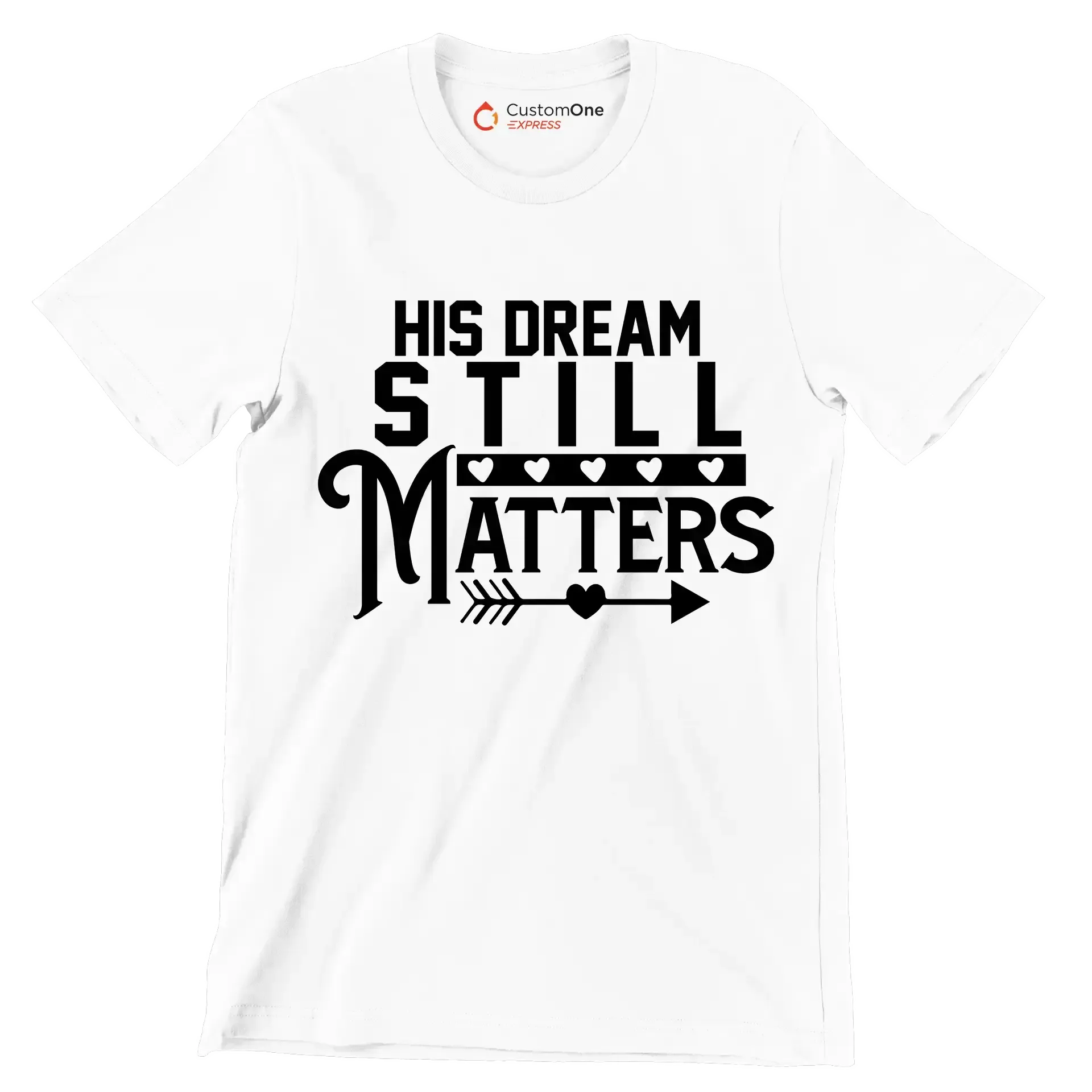 His dream still matters - Martin Luther King T-Shirt-White-S-Custom One Express
