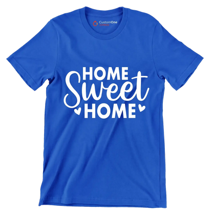 Home Sweet Home - St. Patrick's Day T-Shirt-Blue-S-Custom One Express