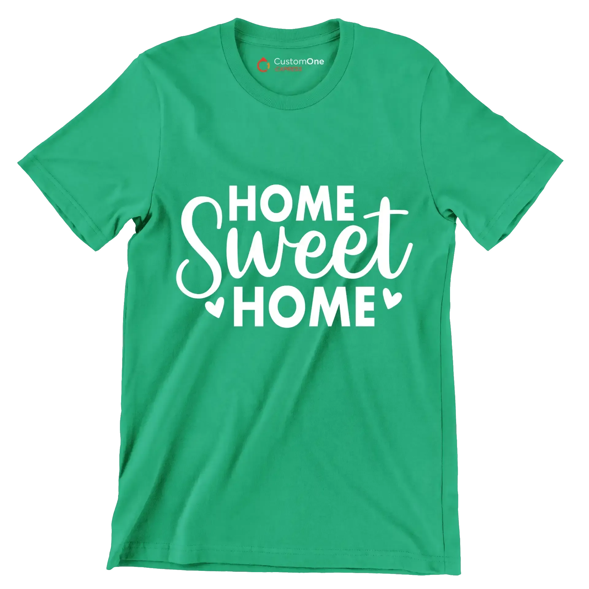 Home Sweet Home - St. Patrick's Day T-Shirt-Green-S-Custom One Express