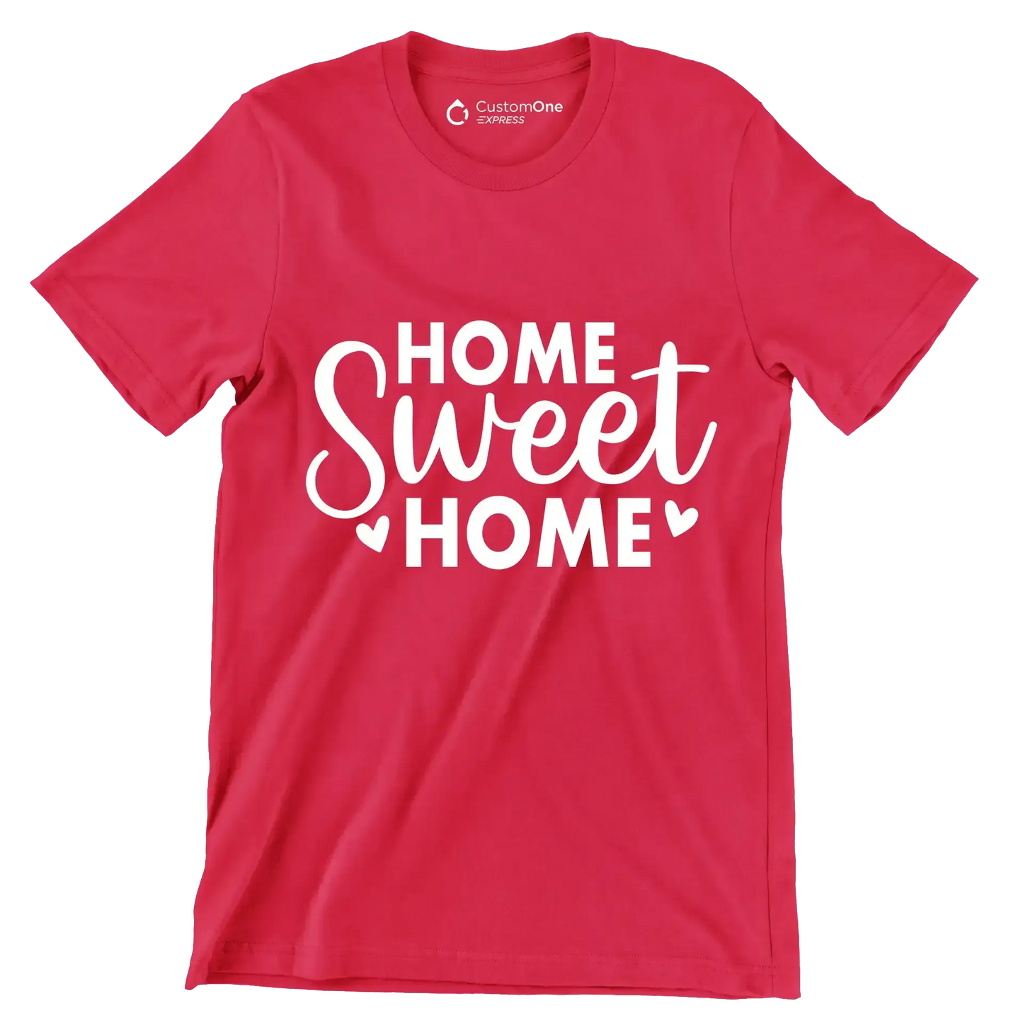Home Sweet Home - St. Patrick's Day T-Shirt-Red-S-Custom One Express