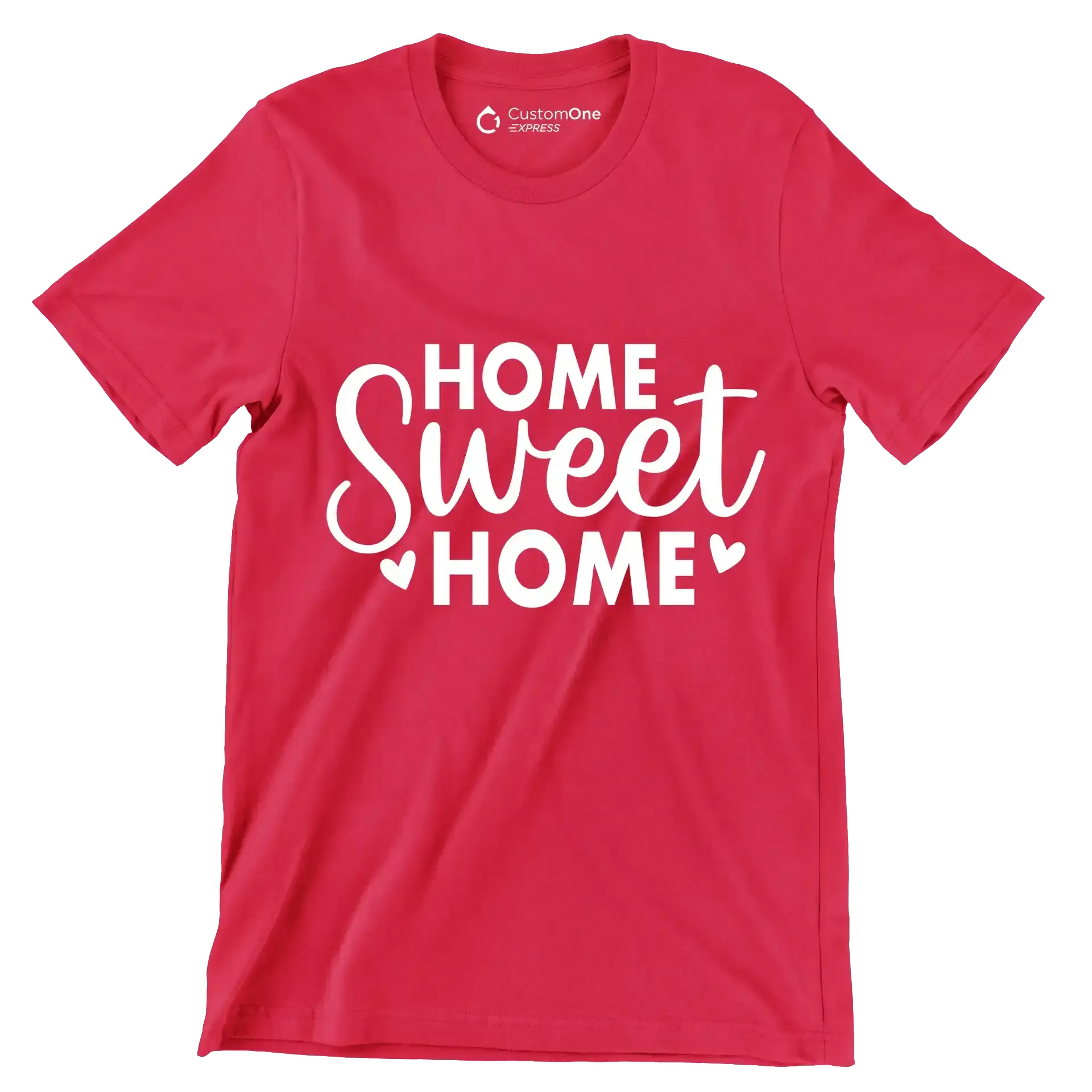 Home Sweet Home - St. Patrick's Day T-Shirt-Red-S-Custom One Express