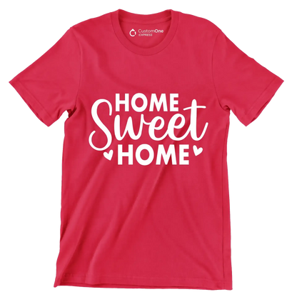 Home Sweet Home - St. Patrick's Day T-Shirt-Red-S-Custom One Express