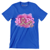 Hope - Breast Cancer Awareness T-Shirt-Blue-S-Custom One Express