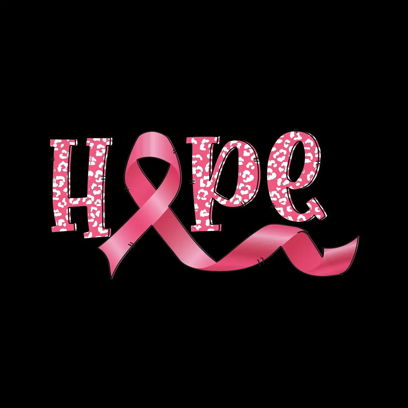 Hope - Breast Cancer Awareness T-Shirt-Black-S-Custom One Express