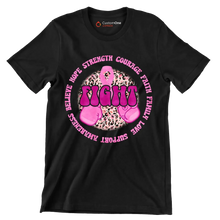 Hope strength courage faith family love support awareness believe fight - Breast Cancer Awareness T-Shirt-Black-S-Custom One Express