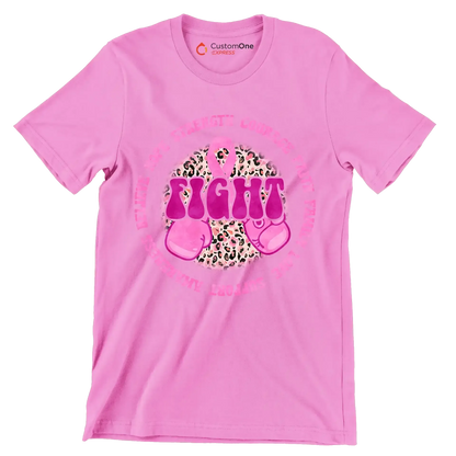 Hope strength courage faith family love support awareness believe fight - Breast Cancer Awareness T-Shirt-Pink-S-Custom One Express
