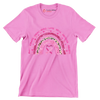 Hope strong fight cure love heal conquer believe - Breast Cancer Awareness T-Shirt-Pink-S-Custom One Express