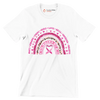 Hope strong fight cure love heal conquer believe - Breast Cancer Awareness T-Shirt-White-S-Custom One Express