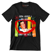 How about a big bowl of shut the hell up - Retro Themed T-Shirt-Black-S-Custom One Express