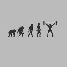 Human Evolution - Gym Themed T-Shirt-Blue-S-Custom One Express