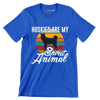 Huskies are my spirit animal - Dog Themed T-Shirt-Blue-S-Custom One Express