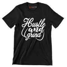 Hustle And Grind - Motivational Themed T-Shirt-Black-S-Custom One Express