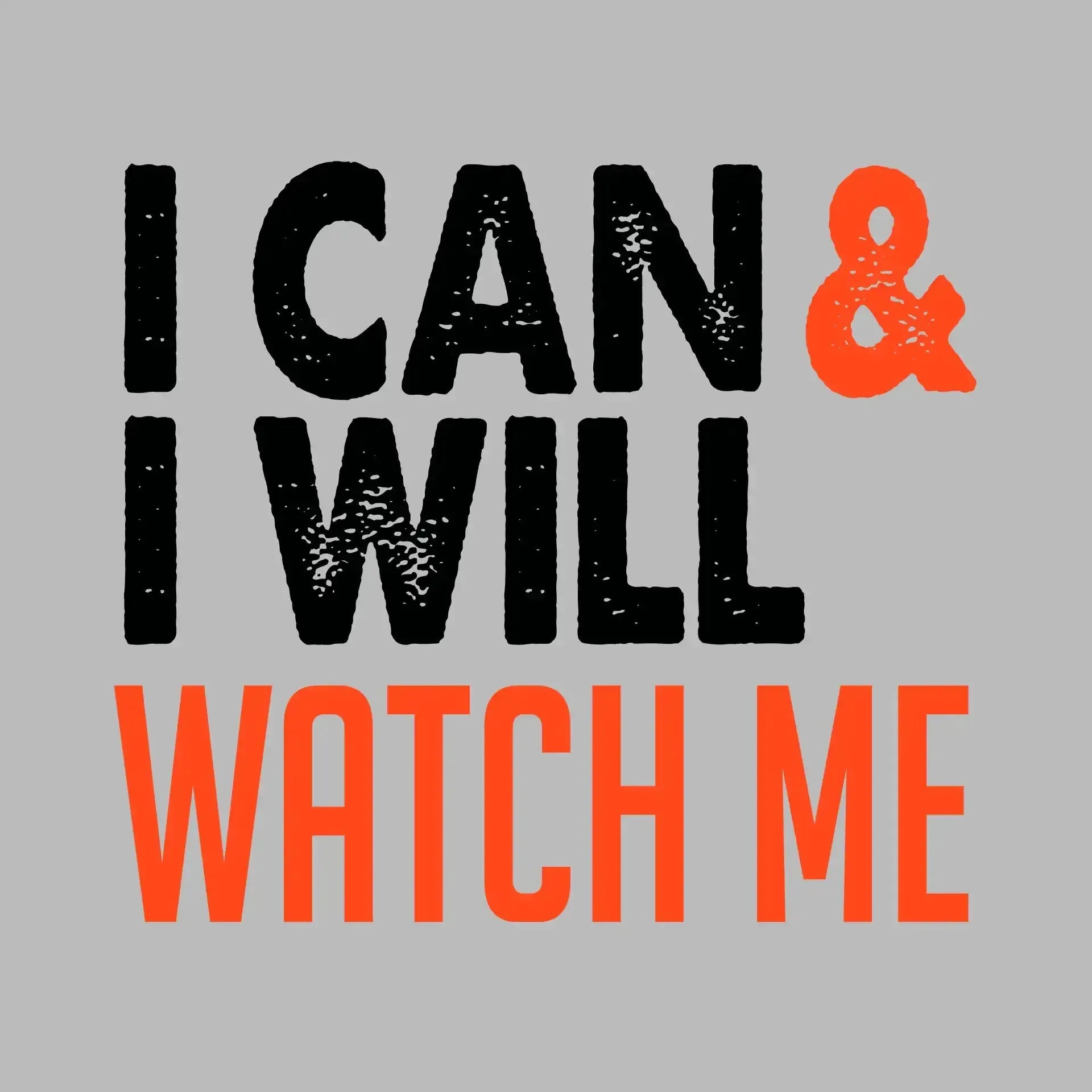 I Can I Will Watch Me - Motivational Themed T-Shirt-Blue-S-Custom One Express