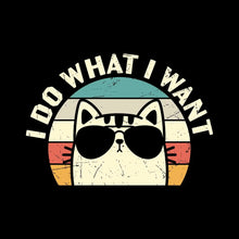 I Do What I Want - Cat Themed T-Shirt-Black-S-Custom One Express