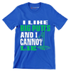 I LIKE BIG PUTTS AND I CANNOT LIE - Golf Themed T-Shirt-Blue-S-Custom One Express