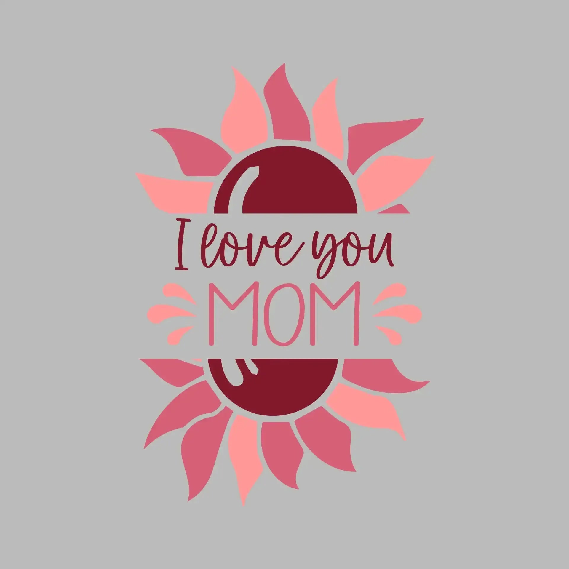 I Love Mom - Mother’s Day T-Shirt-Black-S-Custom One Express