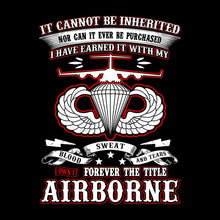 I Own It Forever The Title Airborne - Perfect Gift For Dad, Grandpa, Son, Patriot, Airborne Veteran on Patriot Day, Veteran Day - Veterans Themed T-Shirt-Black-S-Custom One Express