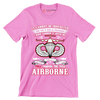 I Own It Forever The Title Airborne - Perfect Gift For Dad, Grandpa, Son, Patriot, Airborne Veteran on Patriot Day, Veteran Day - Veterans Themed T-Shirt-Pink-S-Custom One Express