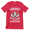 I Own It Forever The Title Airborne - Perfect Gift For Dad, Grandpa, Son, Patriot, Airborne Veteran on Patriot Day, Veteran Day - Veterans Themed T-Shirt-Red-S-Custom One Express