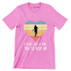 I PLAY LIKE A GIRL TRY TO KEEP UP! - Golf Themed T-Shirt-Pink-S-Custom One Express