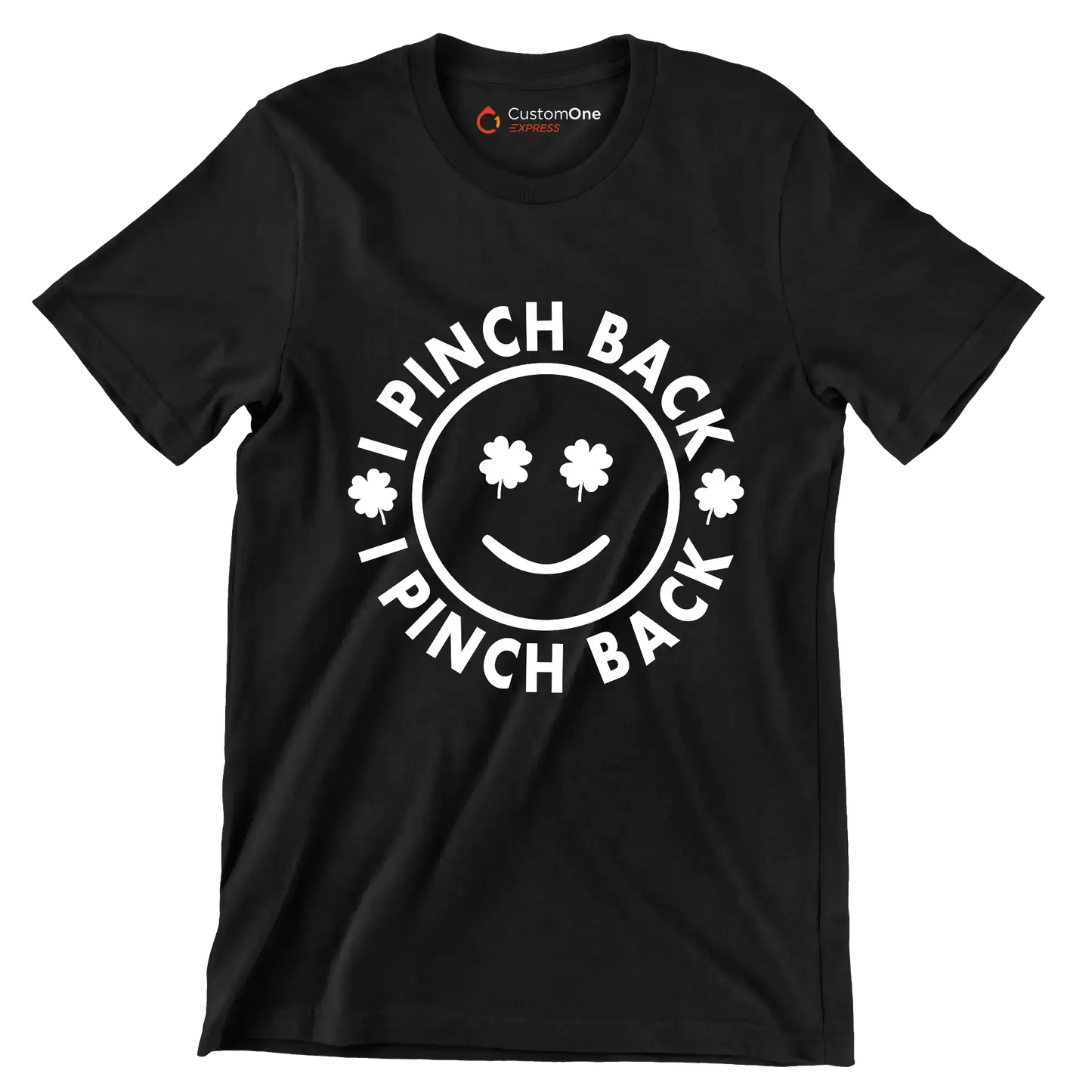 I Pinch Back - St. Patrick's Day T-Shirt-Black-S-Custom One Express