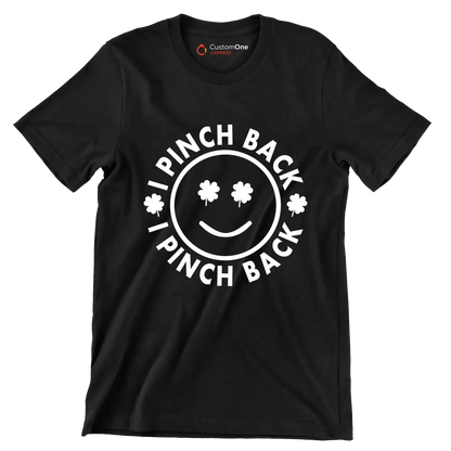 I Pinch Back - St. Patrick's Day T-Shirt-Black-S-Custom One Express