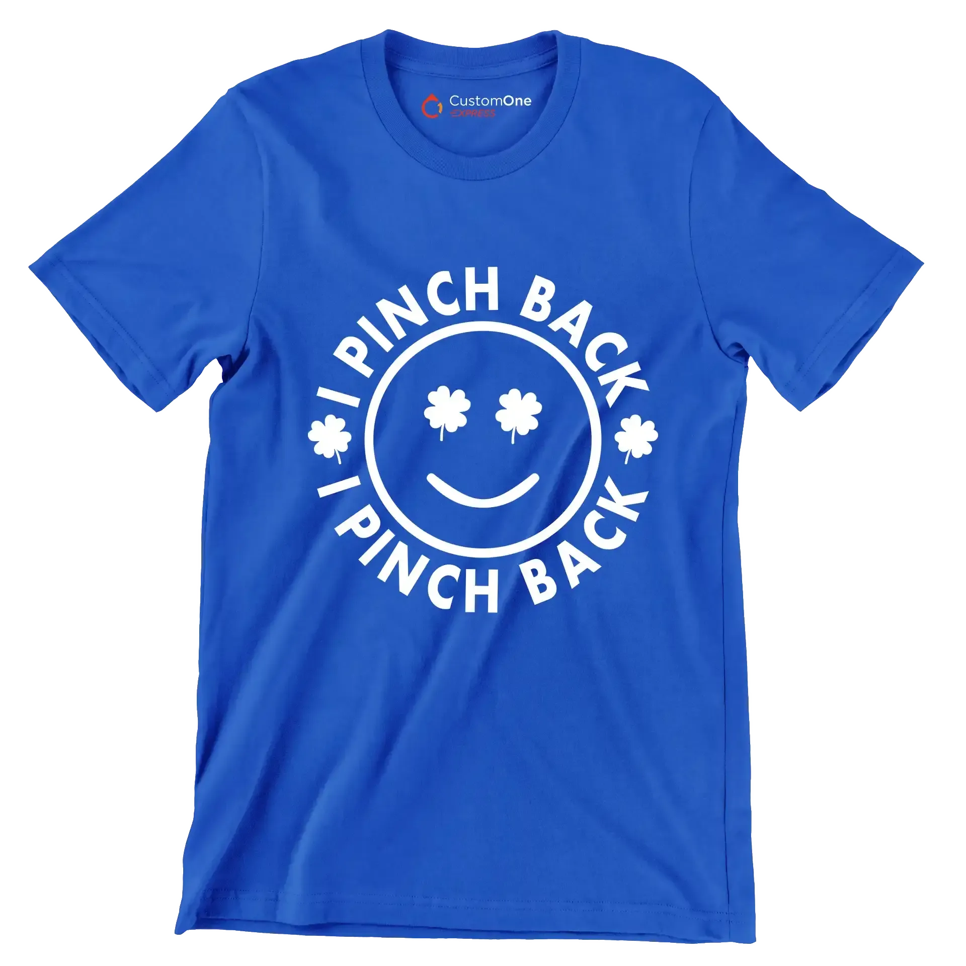 I Pinch Back - St. Patrick's Day T-Shirt-Blue-S-Custom One Express