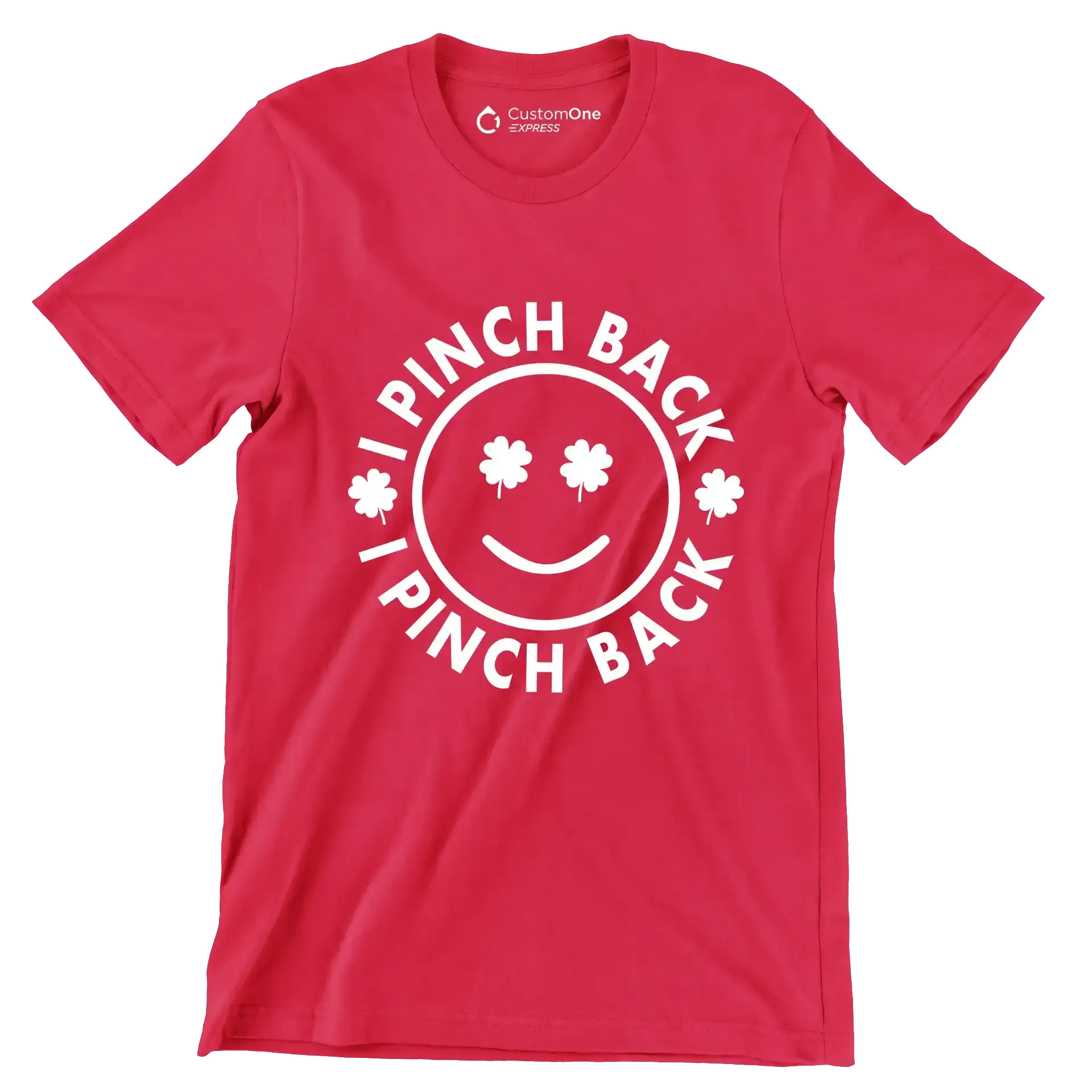 I Pinch Back - St. Patrick's Day T-Shirt-Red-S-Custom One Express