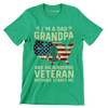 I am A Dad Grandpa And An Airborne Veteran Nothing Scares Me - Veterans Themed T-Shirt-Green-S-Custom One Express