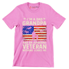 I am A Dad Grandpa And An Airborne Veteran Nothing Scares Me - Veterans Themed T-Shirt-Pink-S-Custom One Express