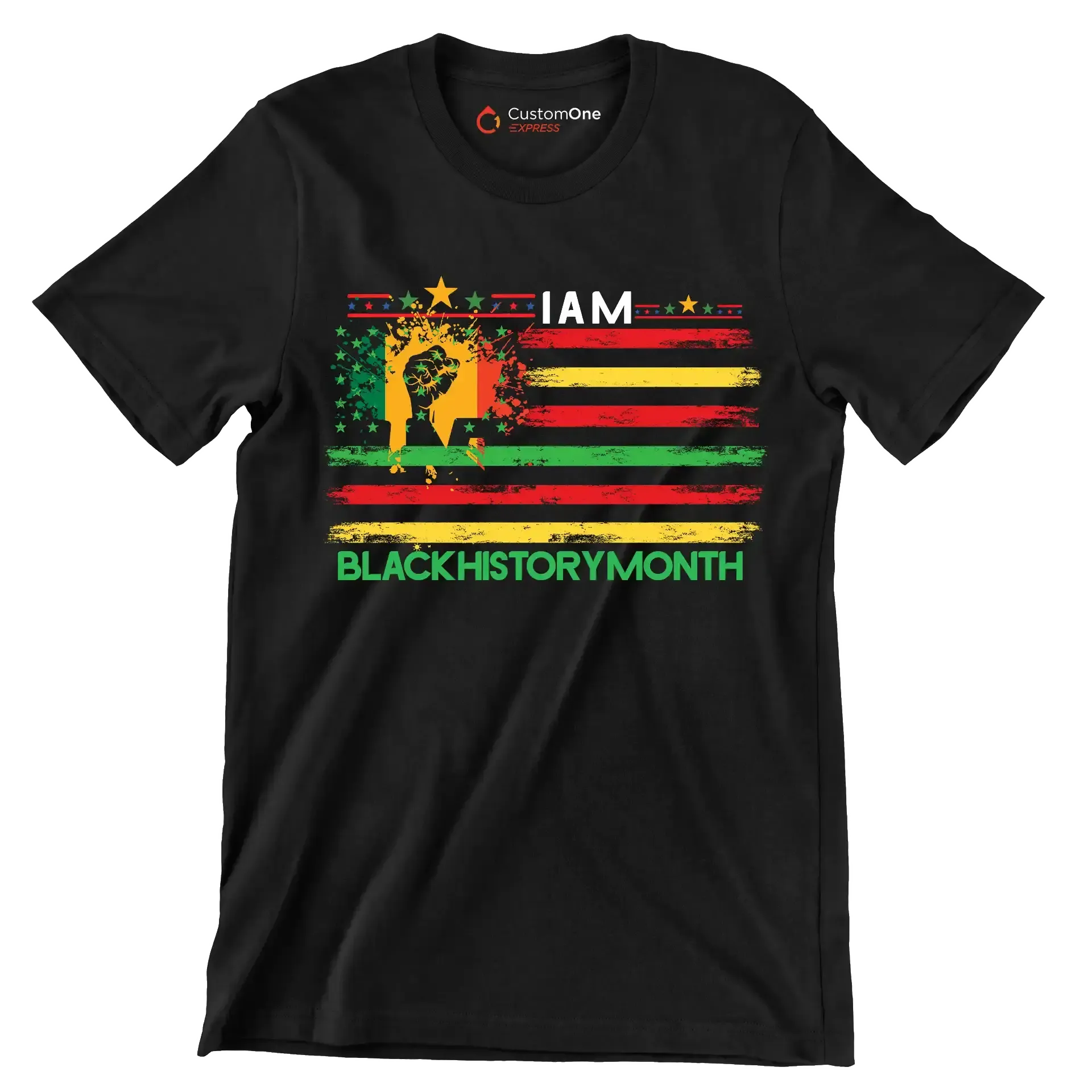 I am black history month - Martin Luther King T-Shirt-Black-S-Custom One Express