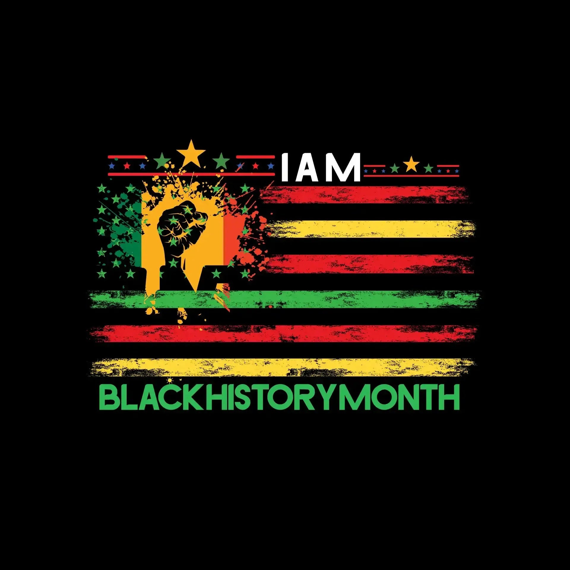 I am black history month - Martin Luther King T-Shirt-Black-S-Custom One Express