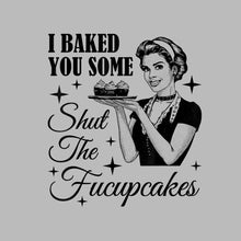 I baked you some shut the fucupcakes - Retro Themed T-Shirt-Blue-S-Custom One Express