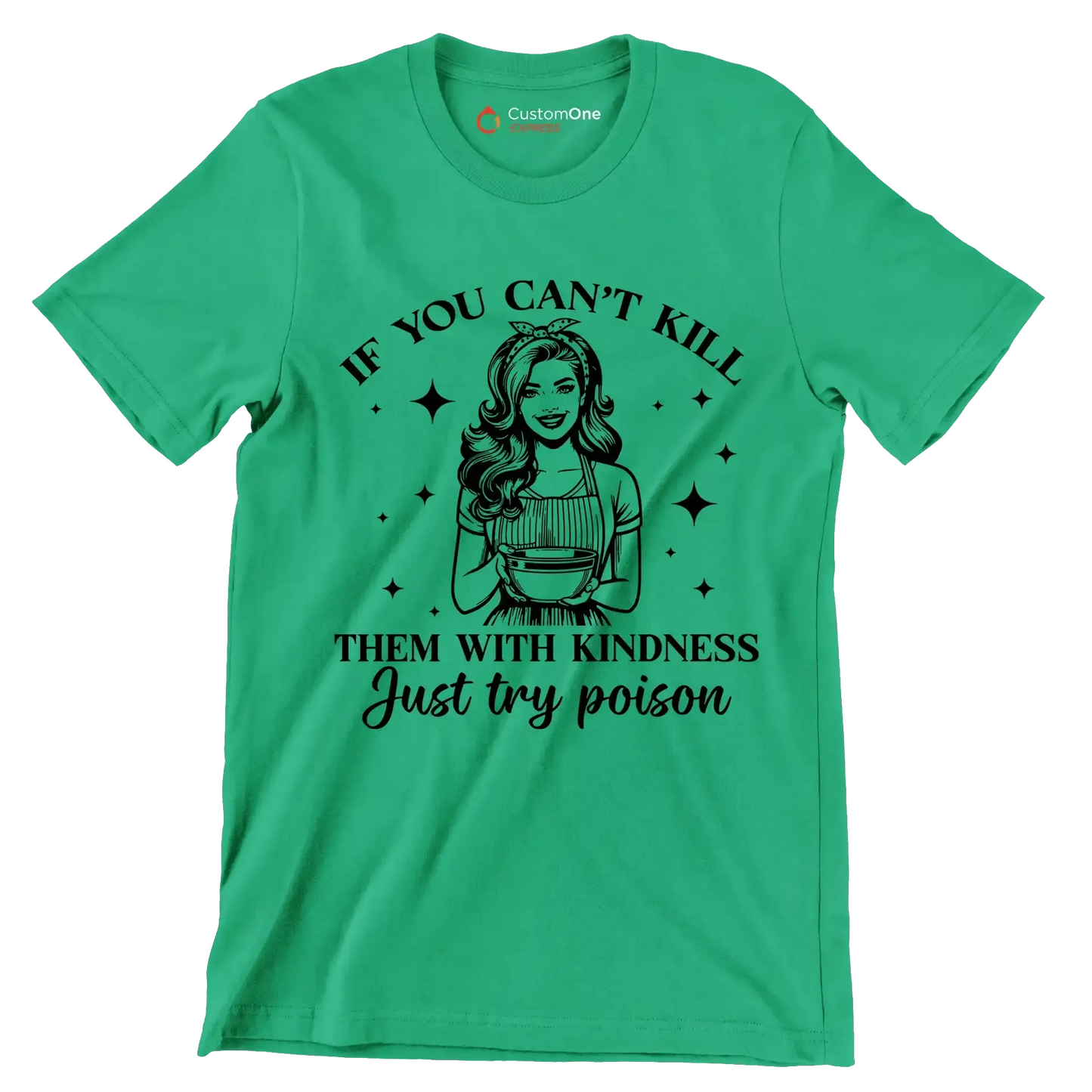 I baked you some shut up the fucupcakes - Retro Themed T-Shirt-Green-S-Custom One Express