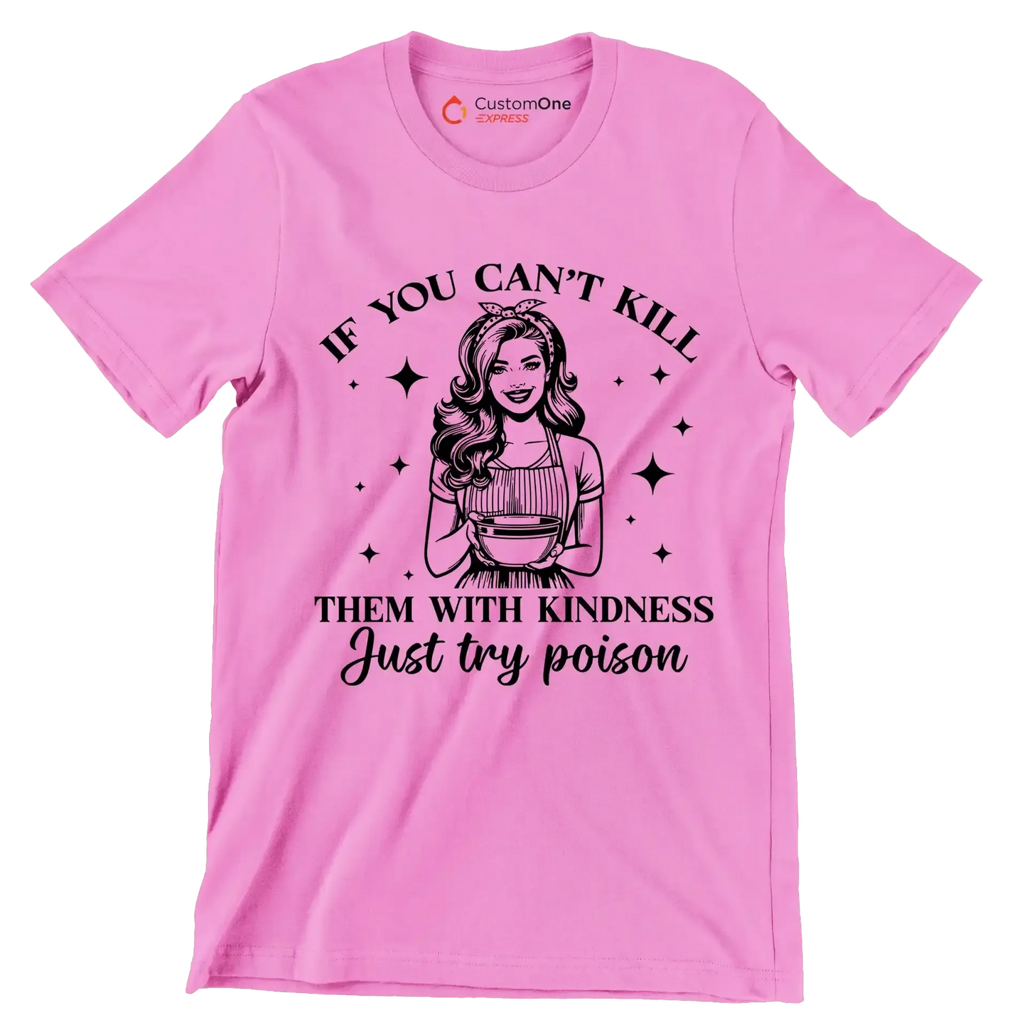 I baked you some shut up the fucupcakes - Retro Themed T-Shirt-Pink-S-Custom One Express