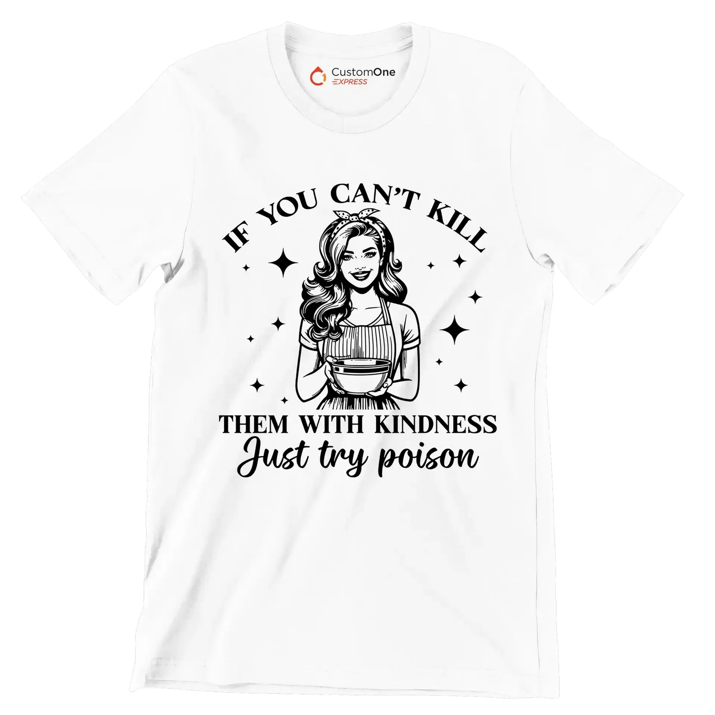 I baked you some shut up the fucupcakes - Retro Themed T-Shirt-White-S-Custom One Express