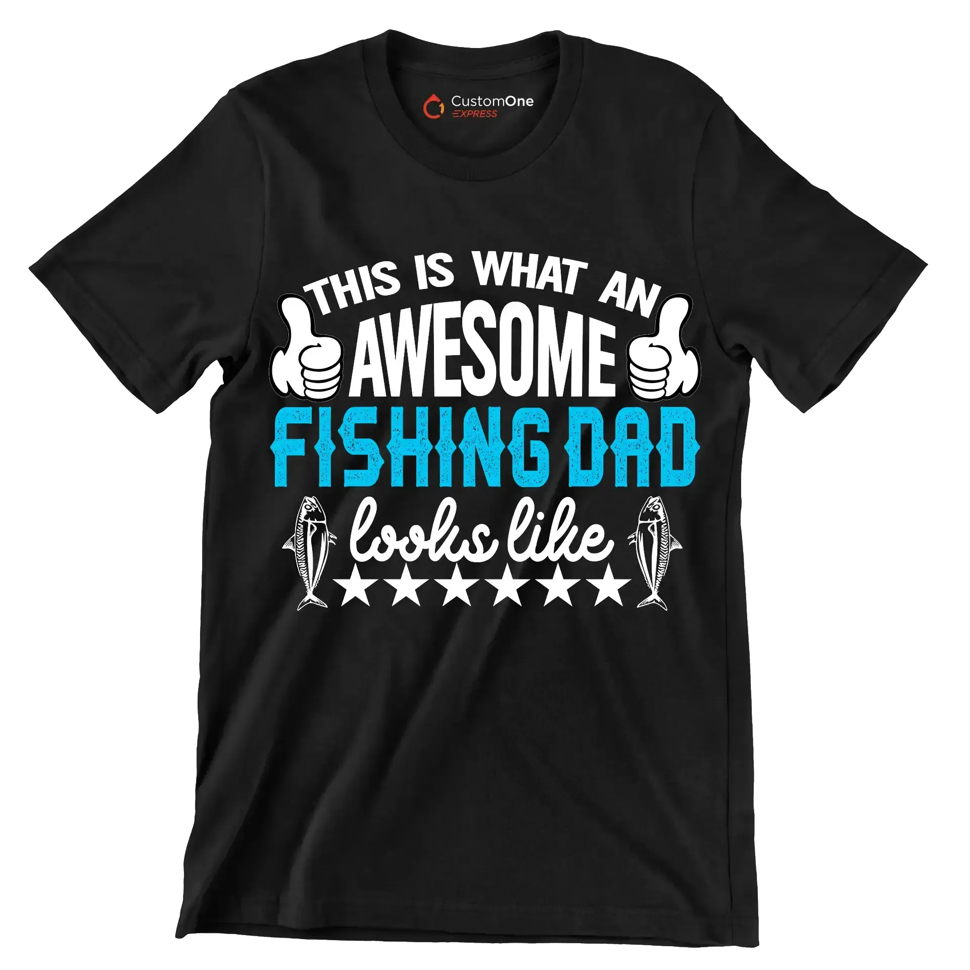 I fish because my wife won't follow me there! - Fishing Themed T-Shirt-Black-S-Custom One Express
