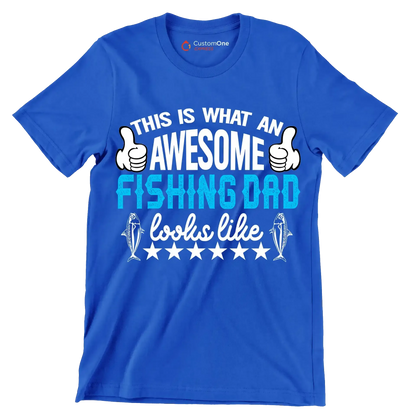 I fish because my wife won't follow me there! - Fishing Themed T-Shirt-Blue-S-Custom One Express