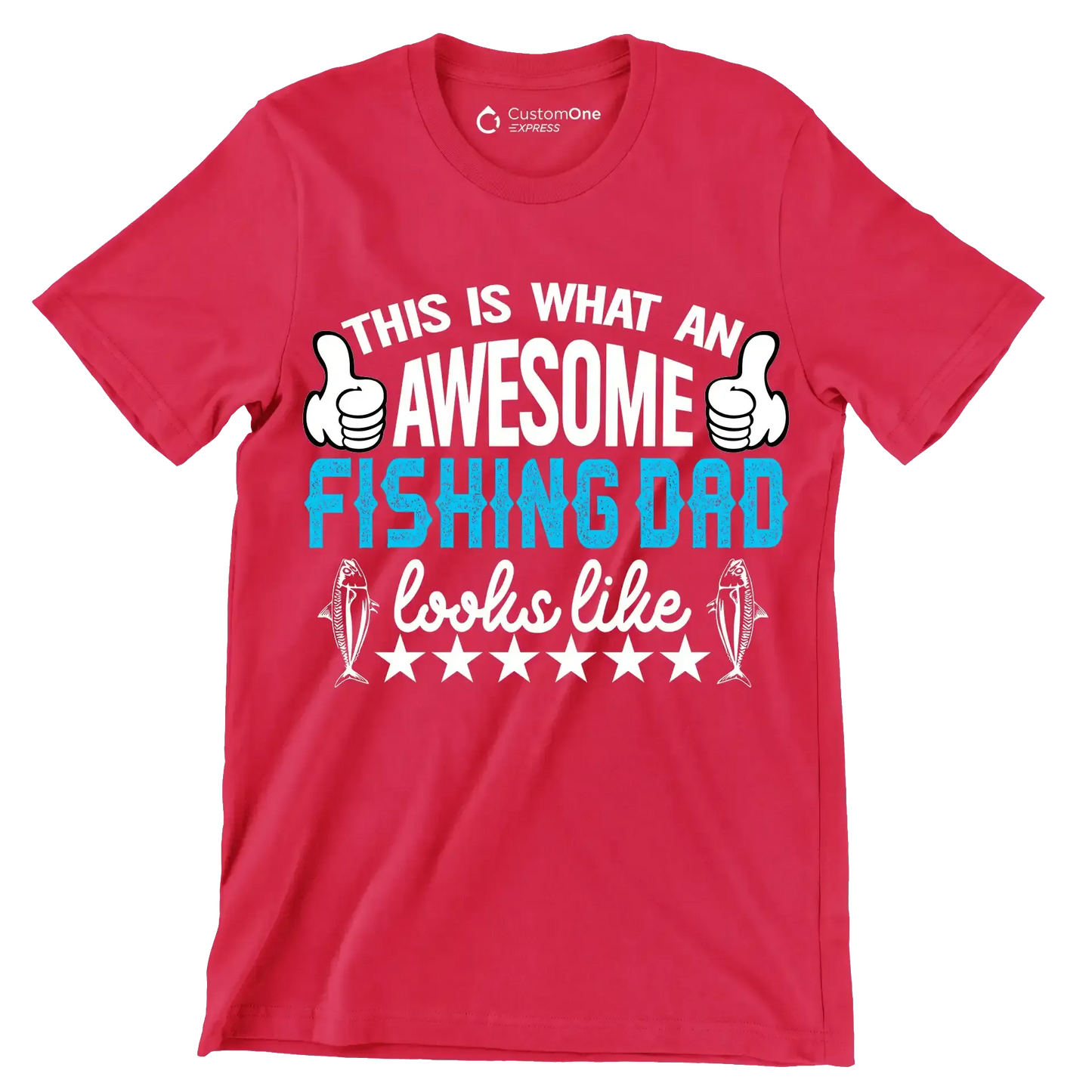 I fish because my wife won't follow me there! - Fishing Themed T-Shirt-Red-S-Custom One Express
