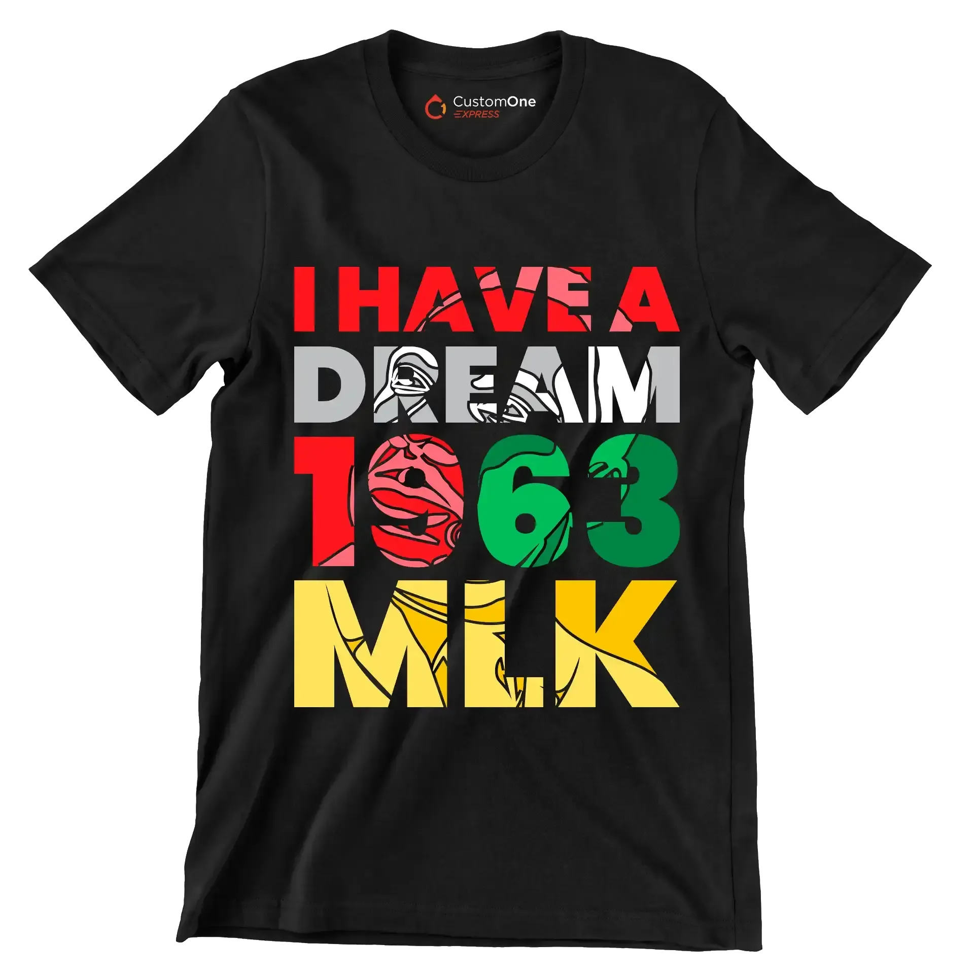I have a dream 1963 mlk - Martin Luther King T-Shirt-Black-S-Custom One Express