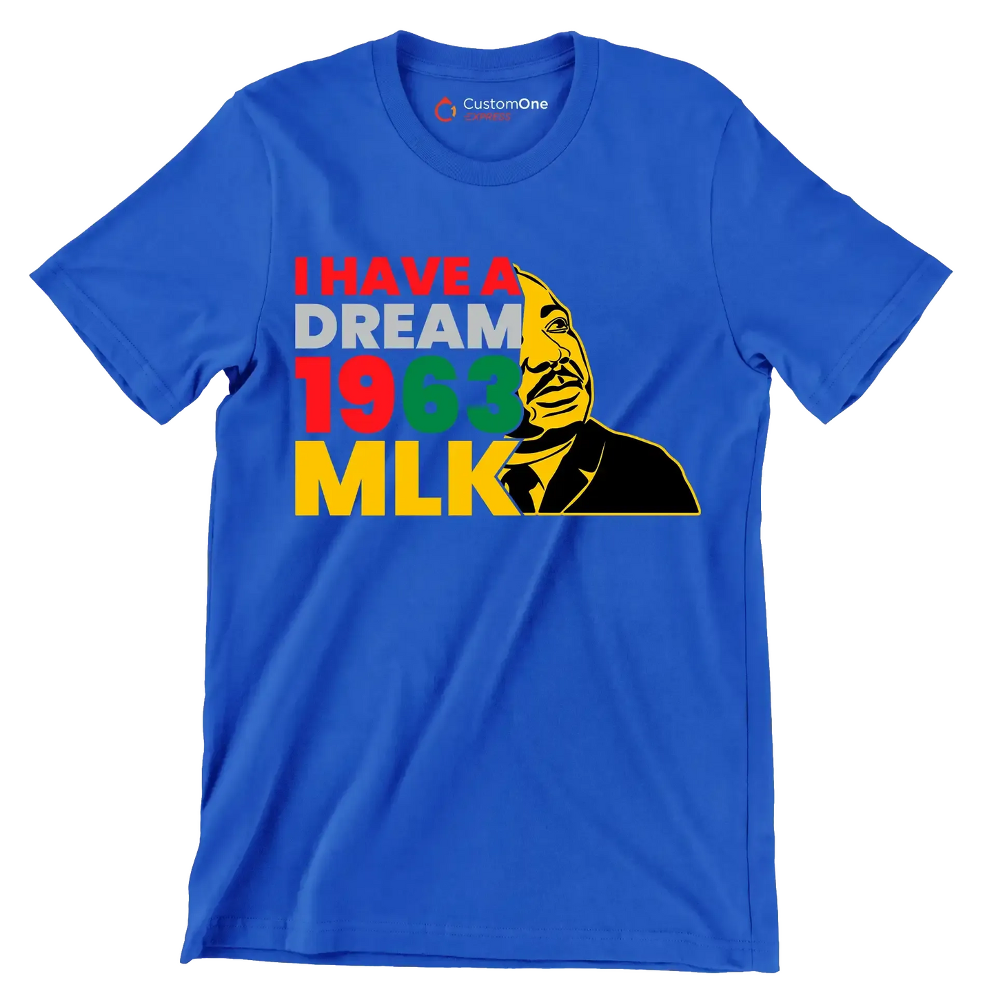 I have a dream 1963 mlk - Martin Luther King T-Shirt-Blue-S-Custom One Express