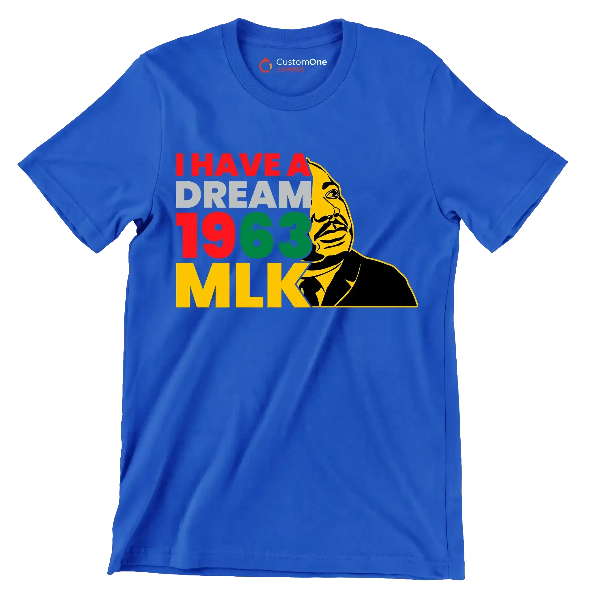 I have a dream 1963 mlk - Martin Luther King T-Shirt-Blue-S-Custom One Express