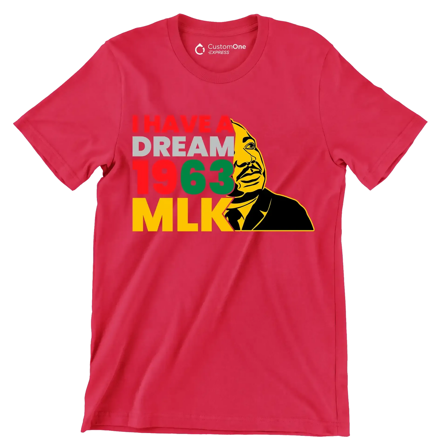 I have a dream 1963 mlk - Martin Luther King T-Shirt-Red-S-Custom One Express