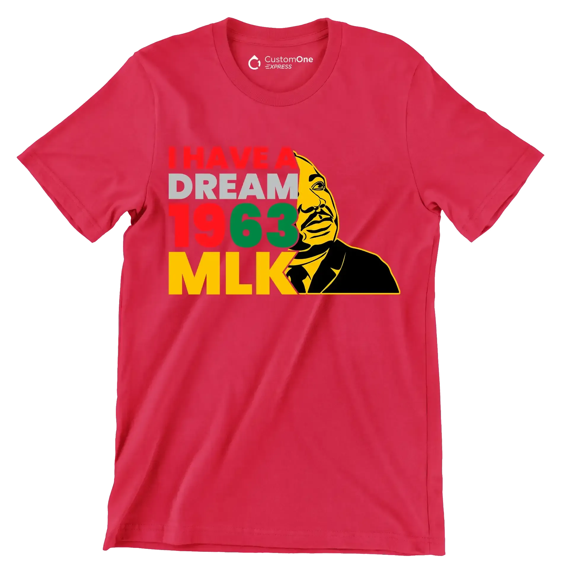 I have a dream 1963 mlk - Martin Luther King T-Shirt-Red-S-Custom One Express