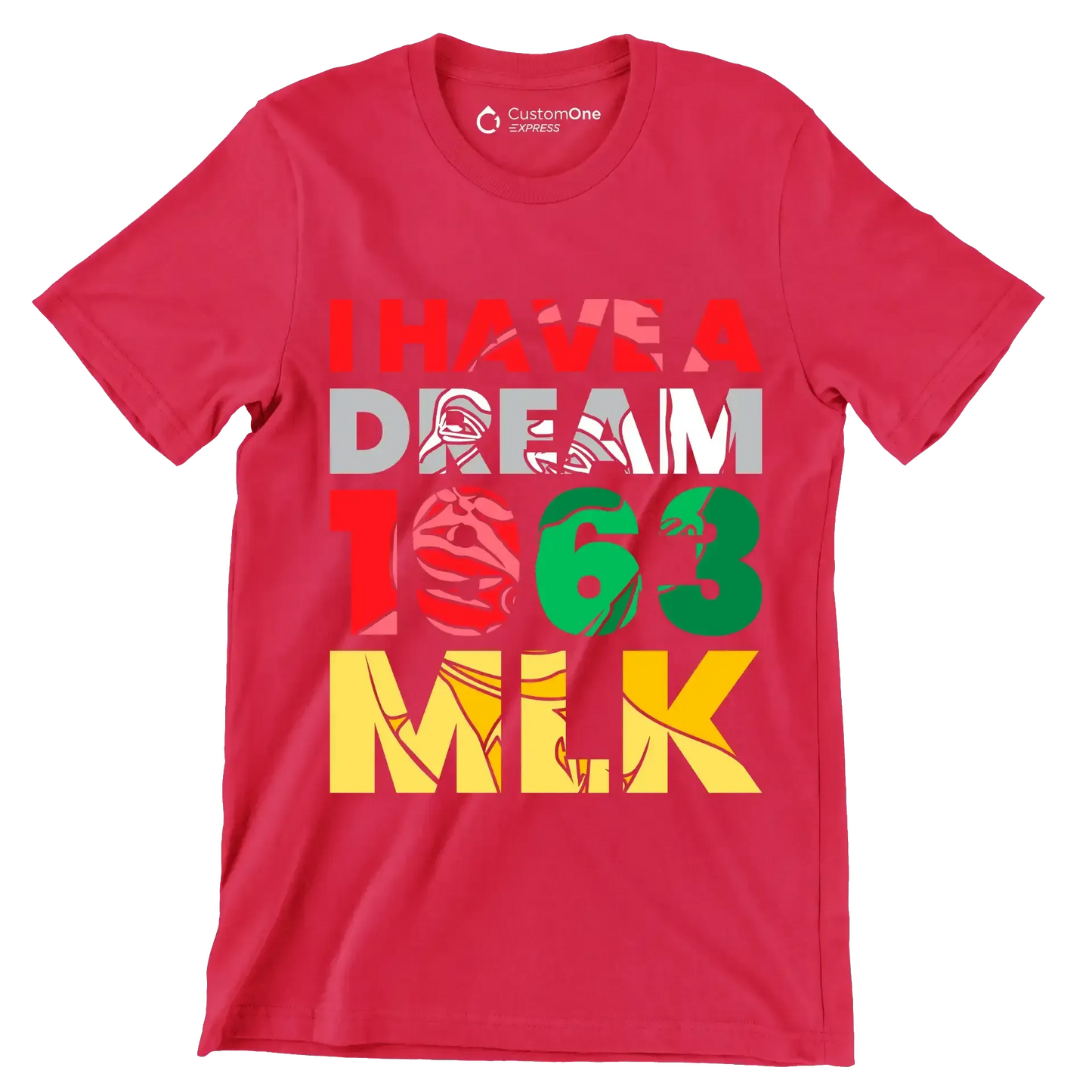 I have a dream 1963 mlk - Martin Luther King T-Shirt-Red-S-Custom One Express