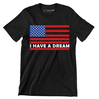 I have a dream - Martin Luther King T-Shirt-Black-S-Custom One Express