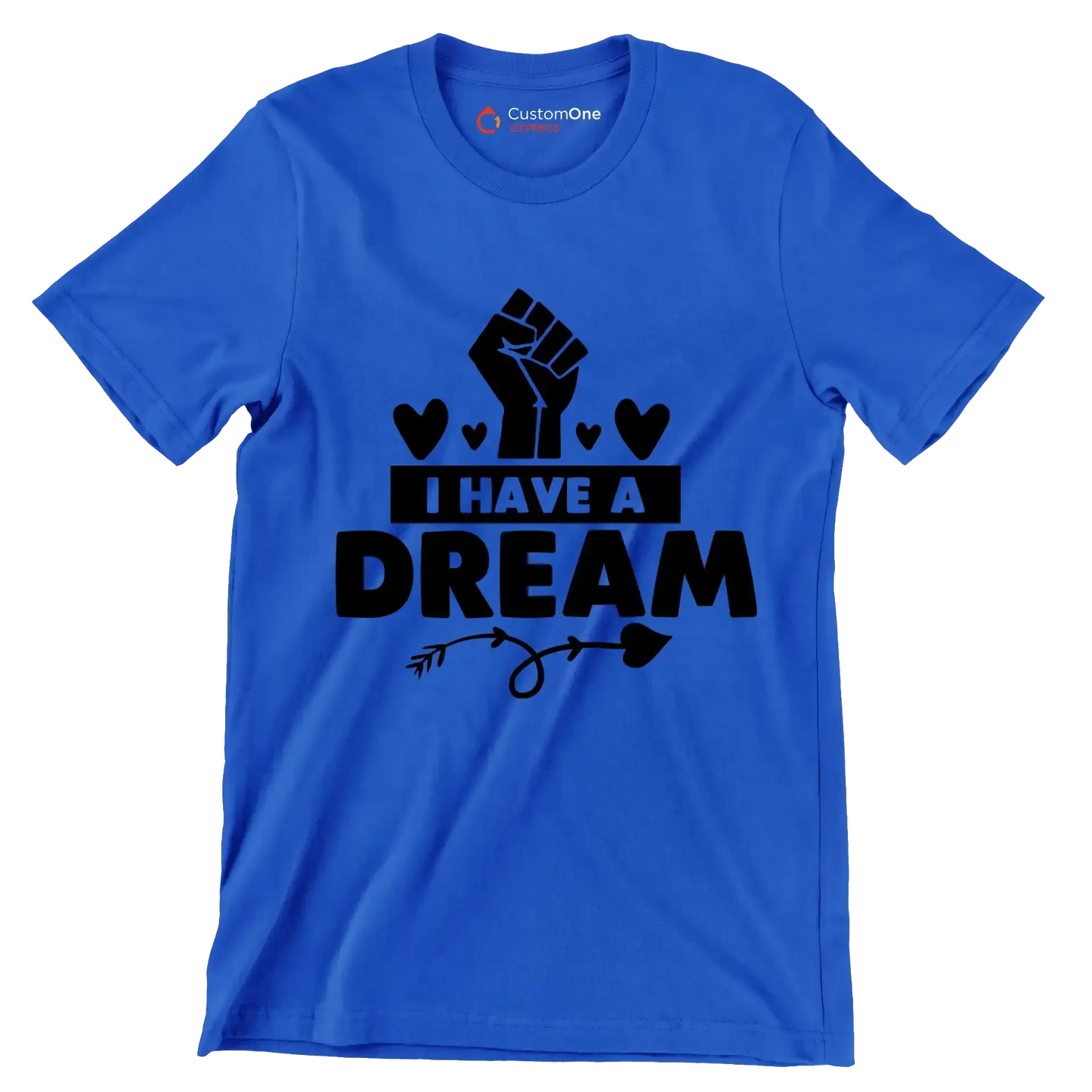 I have a dream - Martin Luther King T-Shirt-Blue-S-Custom One Express
