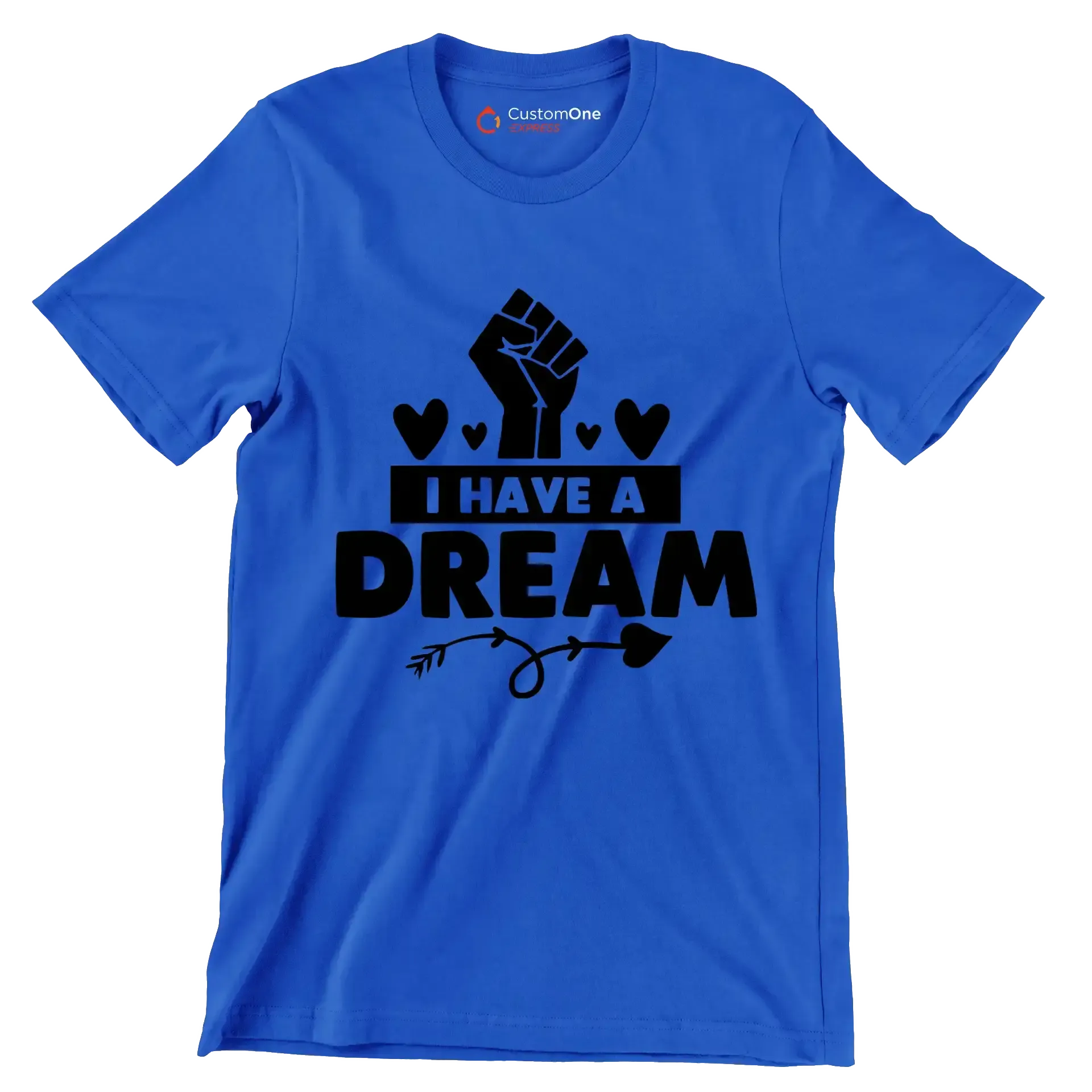 I have a dream - Martin Luther King T-Shirt-Blue-S-Custom One Express