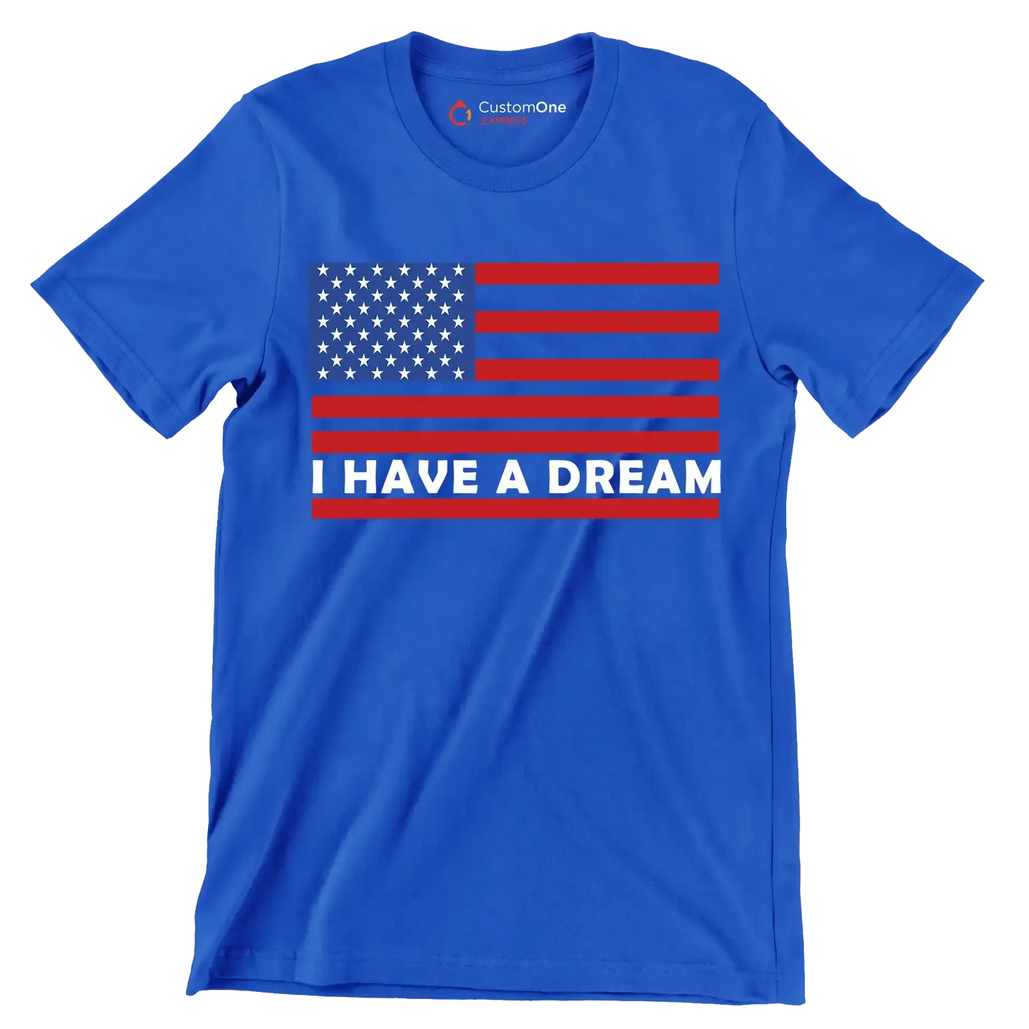 I have a dream - Martin Luther King T-Shirt-Blue-S-Custom One Express